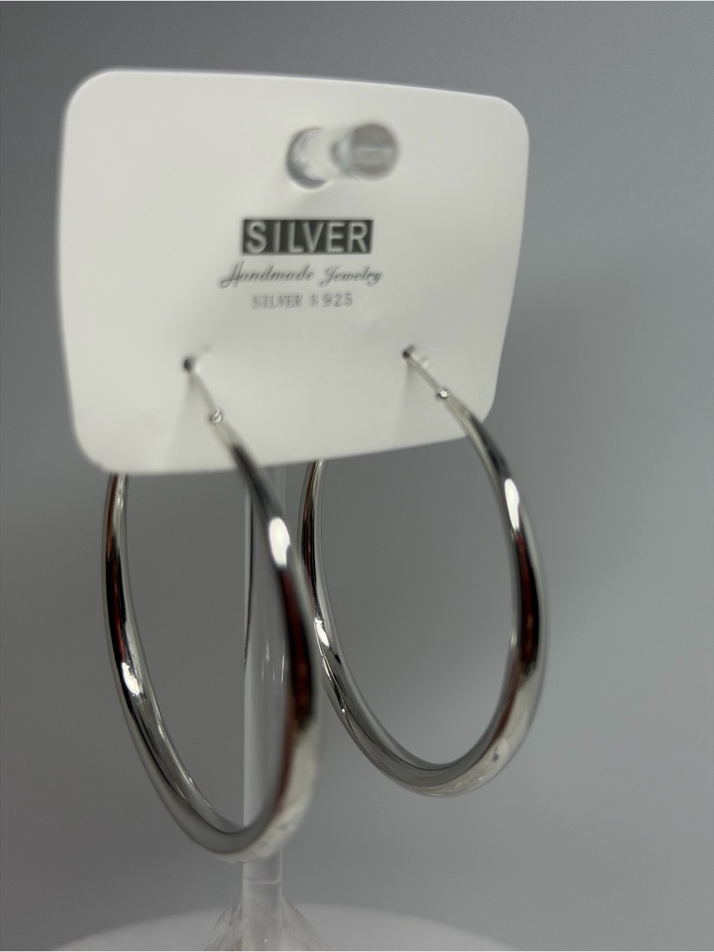 Silver Hoop Earrings - Classic 925 Sterling Silver